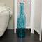 30" Teal Recycled Glass Tall Spanish Bottleneck Vase